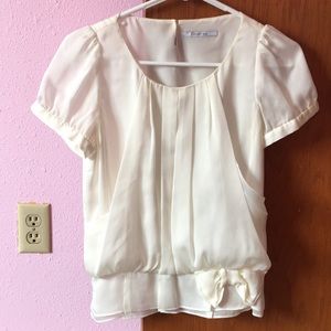White summer blouse